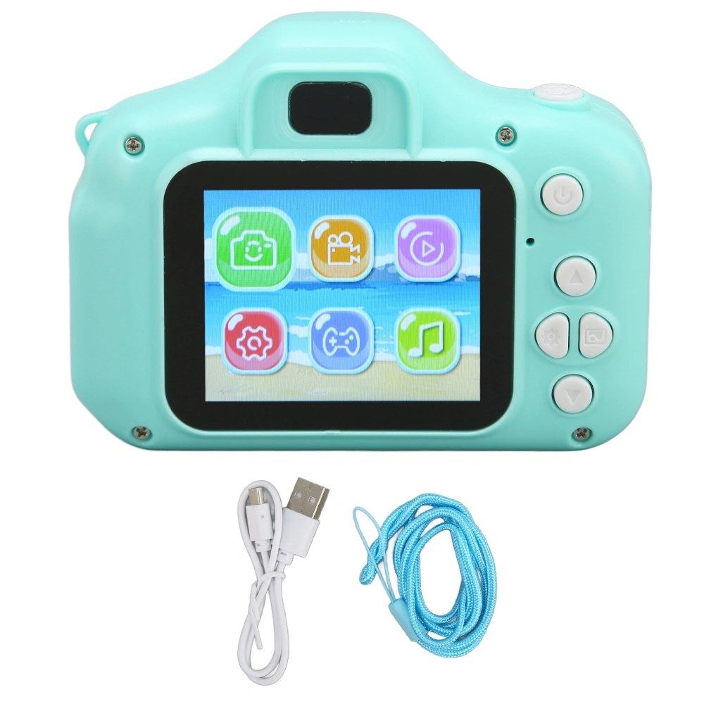 Kids Camera Cartoon Cute Rounded Design 2 Inch IPS Screen Auto Focusing Children Digital Camera