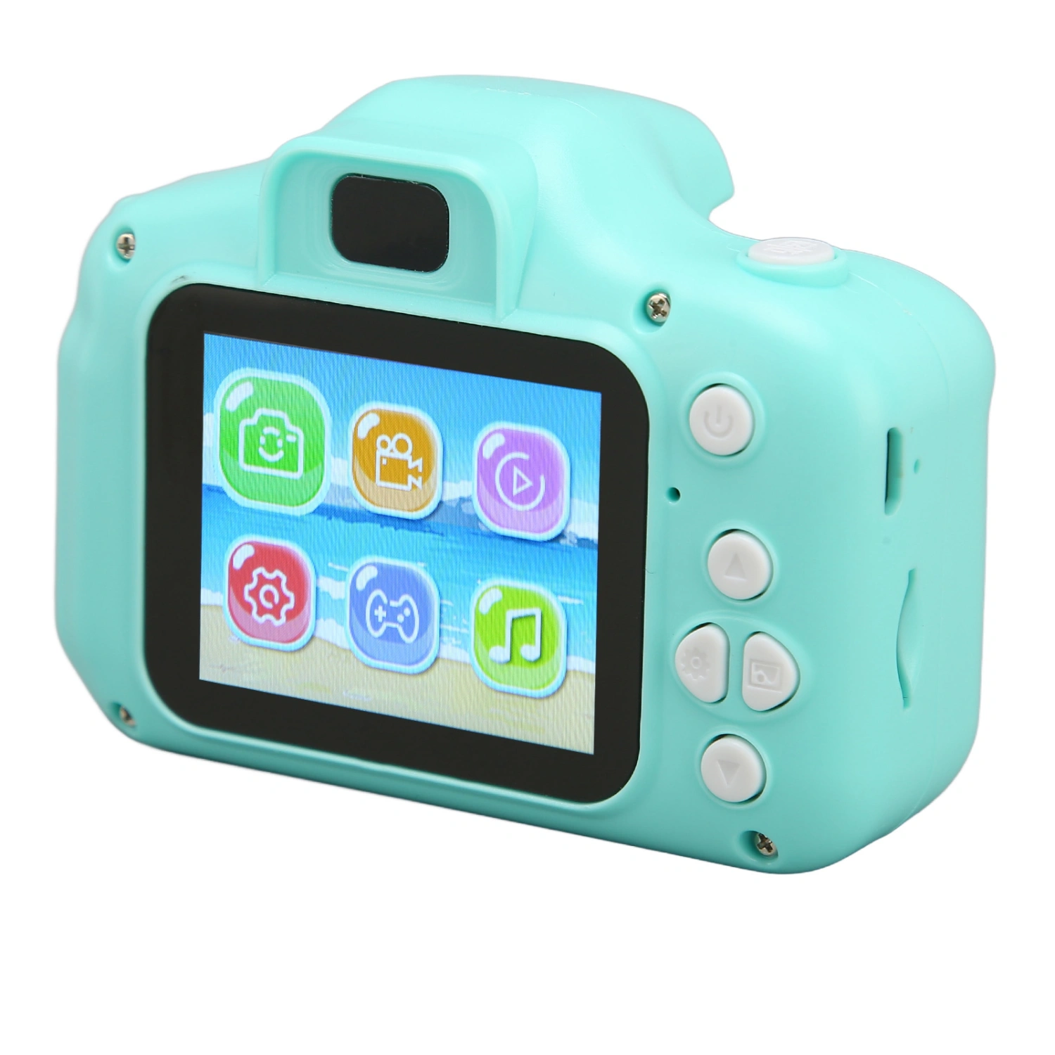 Kids Camera Cartoon Cute Rounded Design 2 Inch IPS Screen Auto Focusing Children Digital Camera