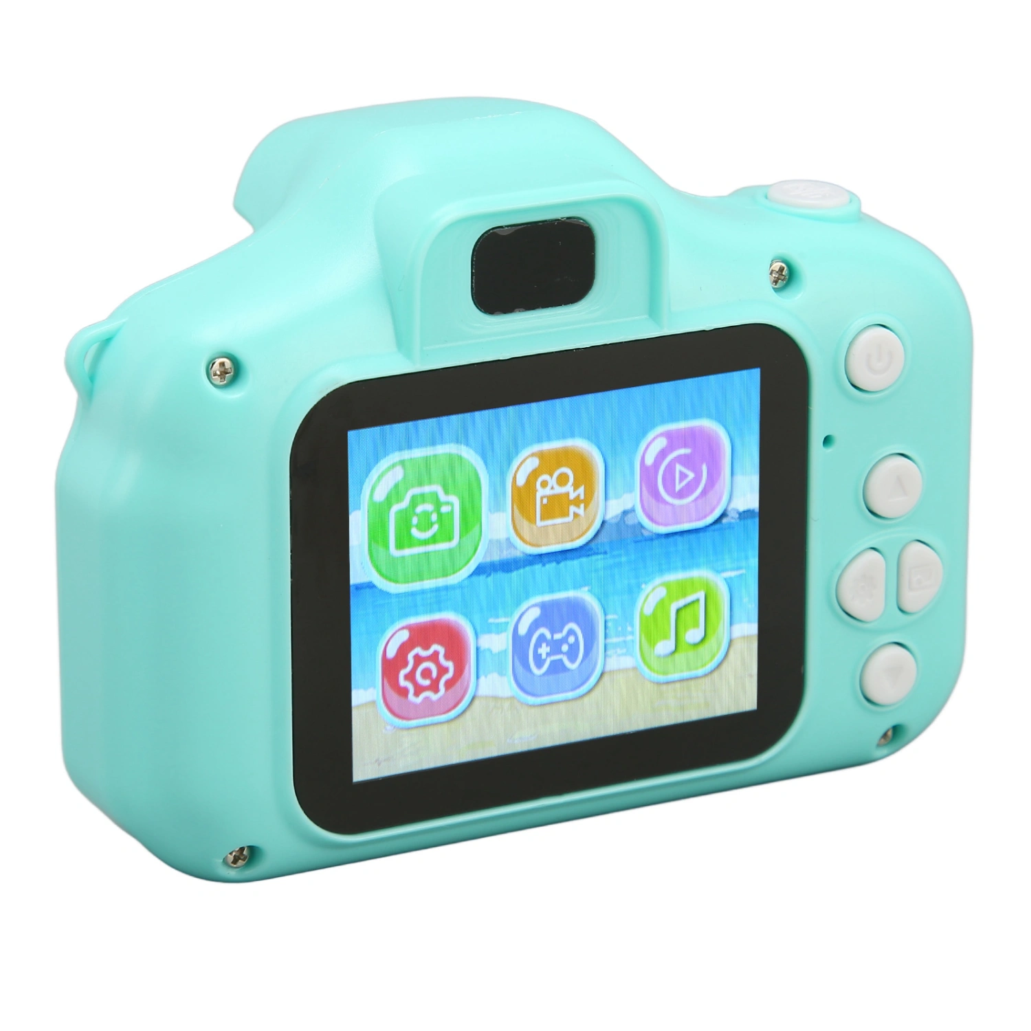 Kids Camera Cartoon Cute Rounded Design 2 Inch IPS Screen Auto Focusing Children Digital Camera