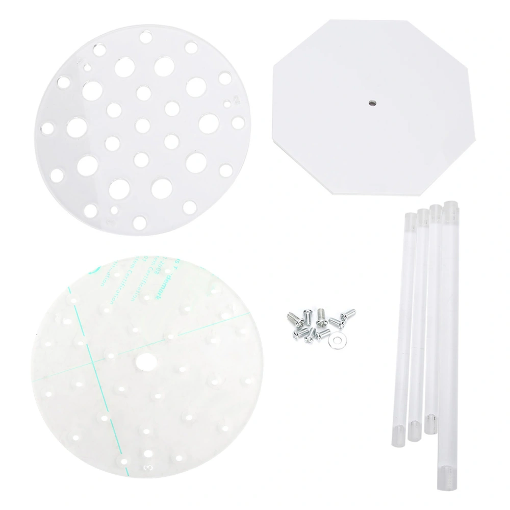 Pipette Rack 28-Holes Plexiglass Round Disc Test Tubing Stand Holder Laboratory Equipment