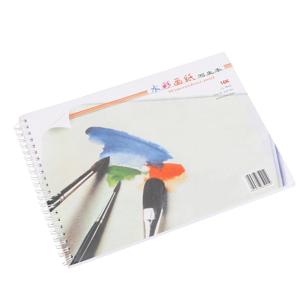 16K Professional Watercolor Paper Hand Painted Water Soluble Painting Art Supplies(260x190mm)