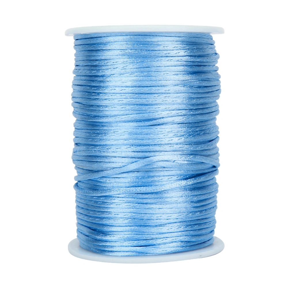 6.5cm Nylon Braided Satin Cord for Chinese Knotting Jewelry Making DIY Cords Craft DecorationBlue