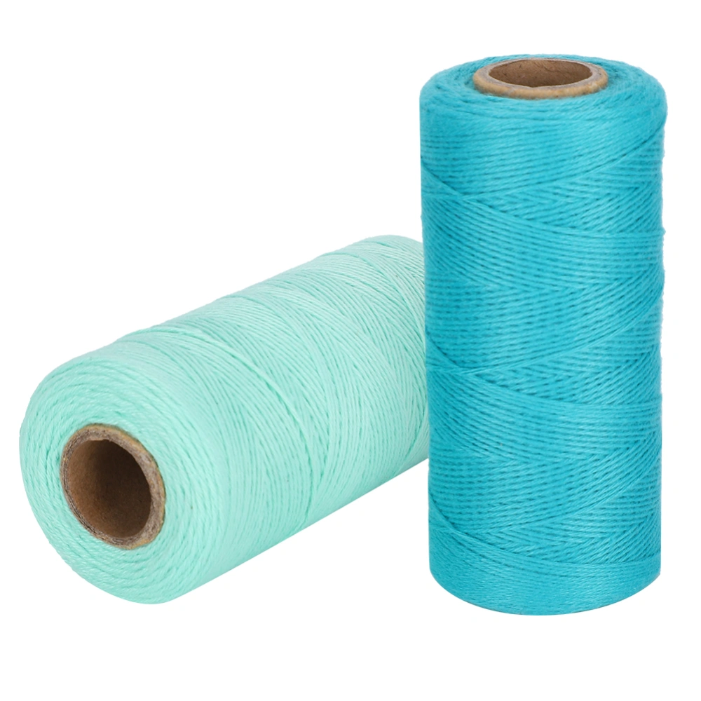 2 Rolls 8/4 Warp Yarn Pure Cotton Hand Sewing Thread for Knitting Tatting Carpet Tapestry Crafts