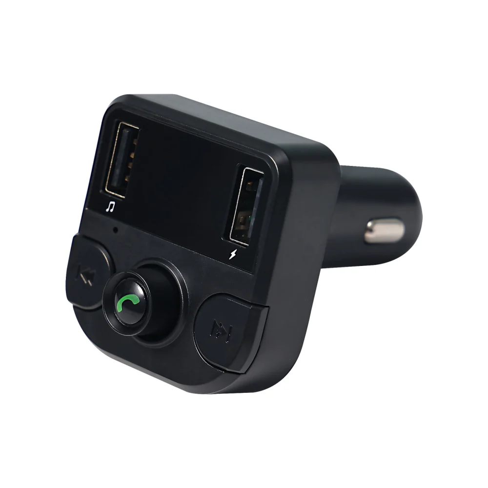 Wireless FM Transmitter Dual USB Car Adapter Hands-free Call MP3 Player