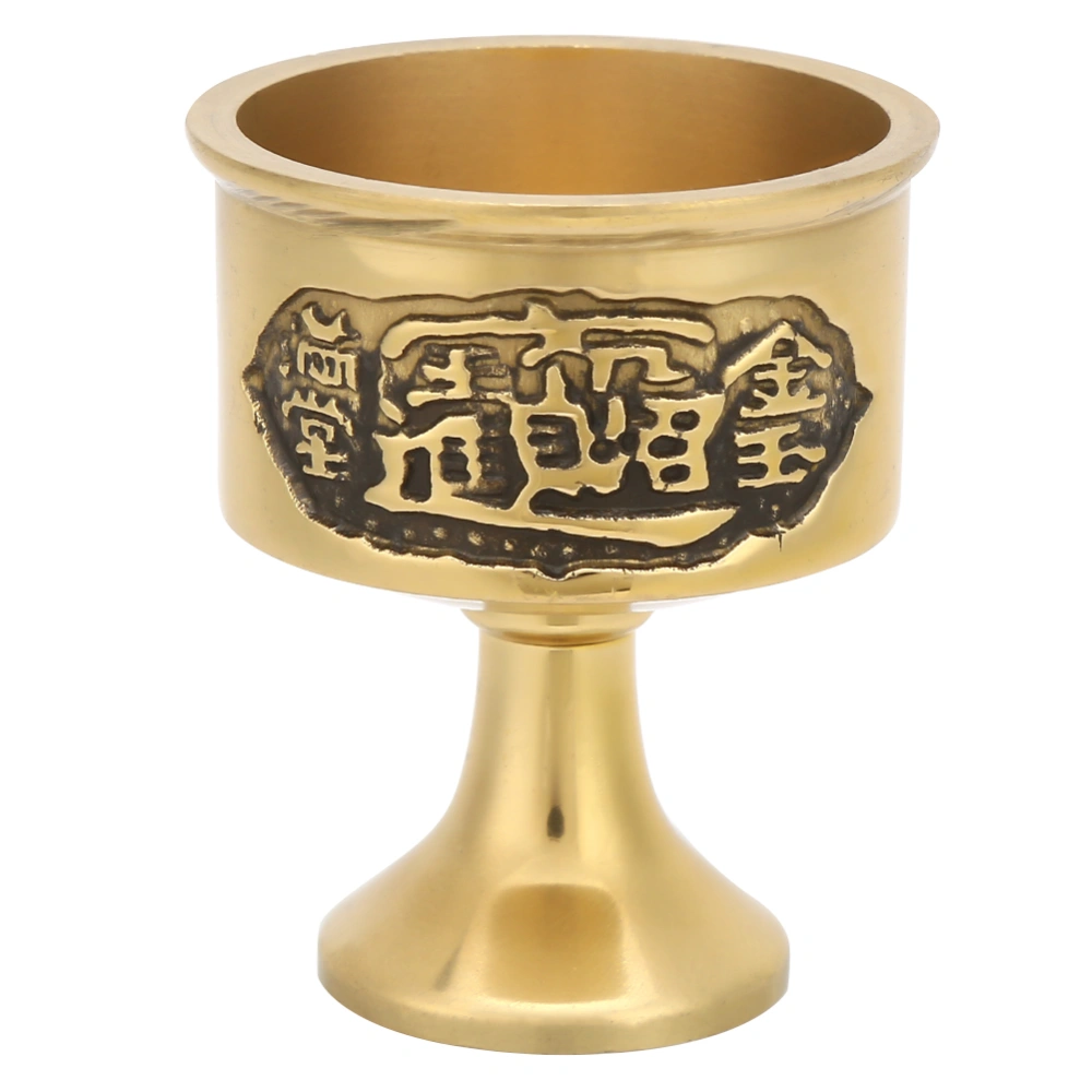 Popular Practical Pure Brass Cup Worship the Buddha of Water Wine Cup Worship Supply Middle