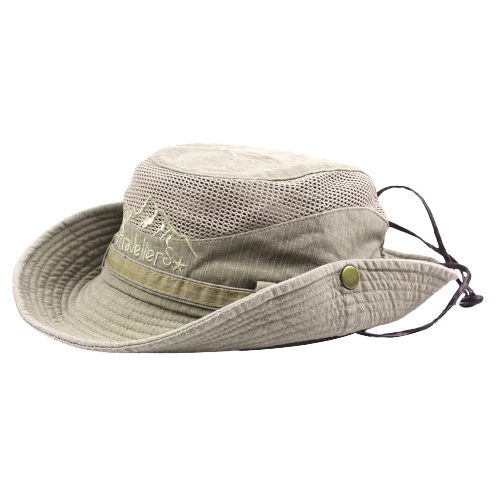 Unisex Hat, Adjustable Buckle Breathable Sunhat Wide Brim Cap