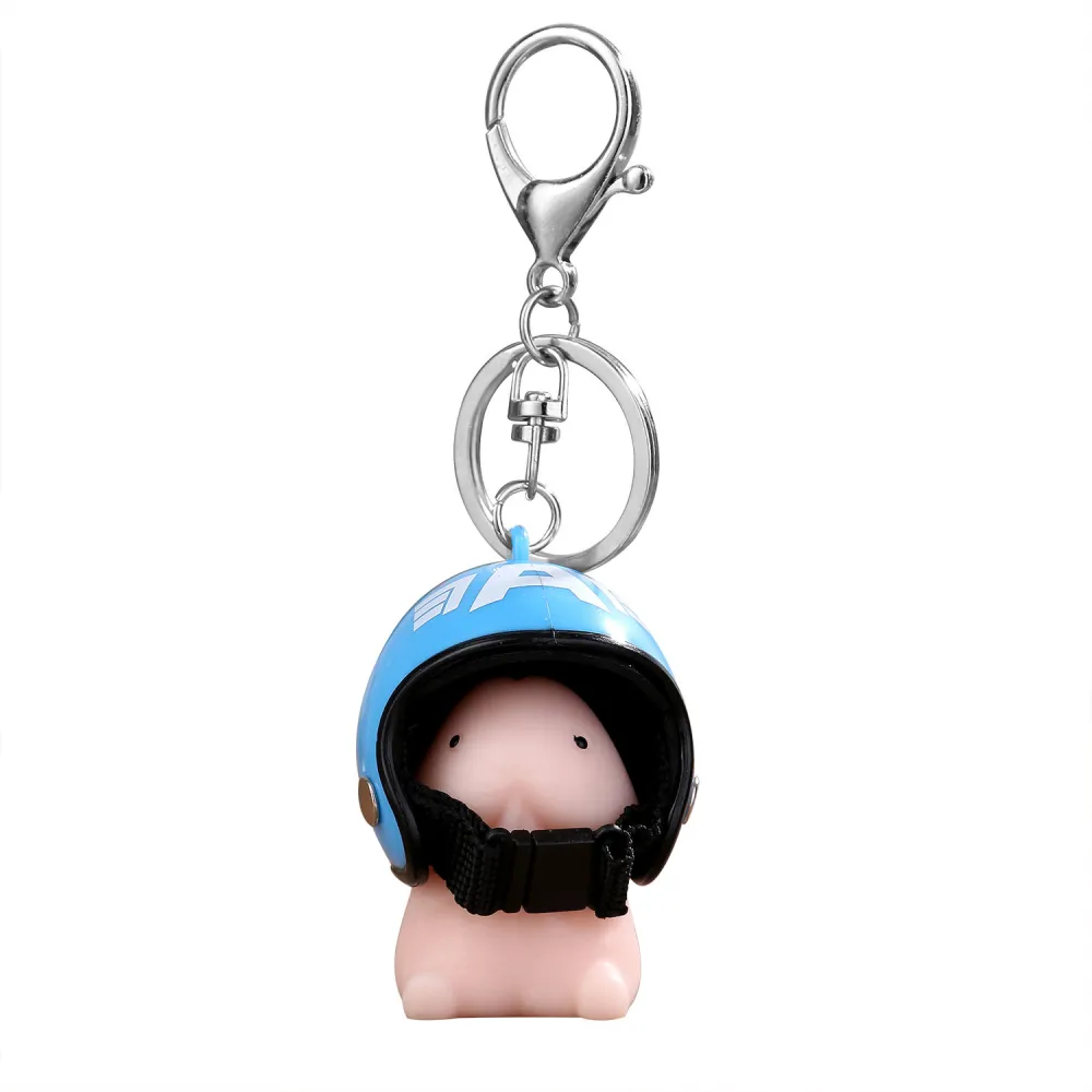 Cartoon Keychain Helmet Scented Slow Rising Kids Toy Soft Strap Chain