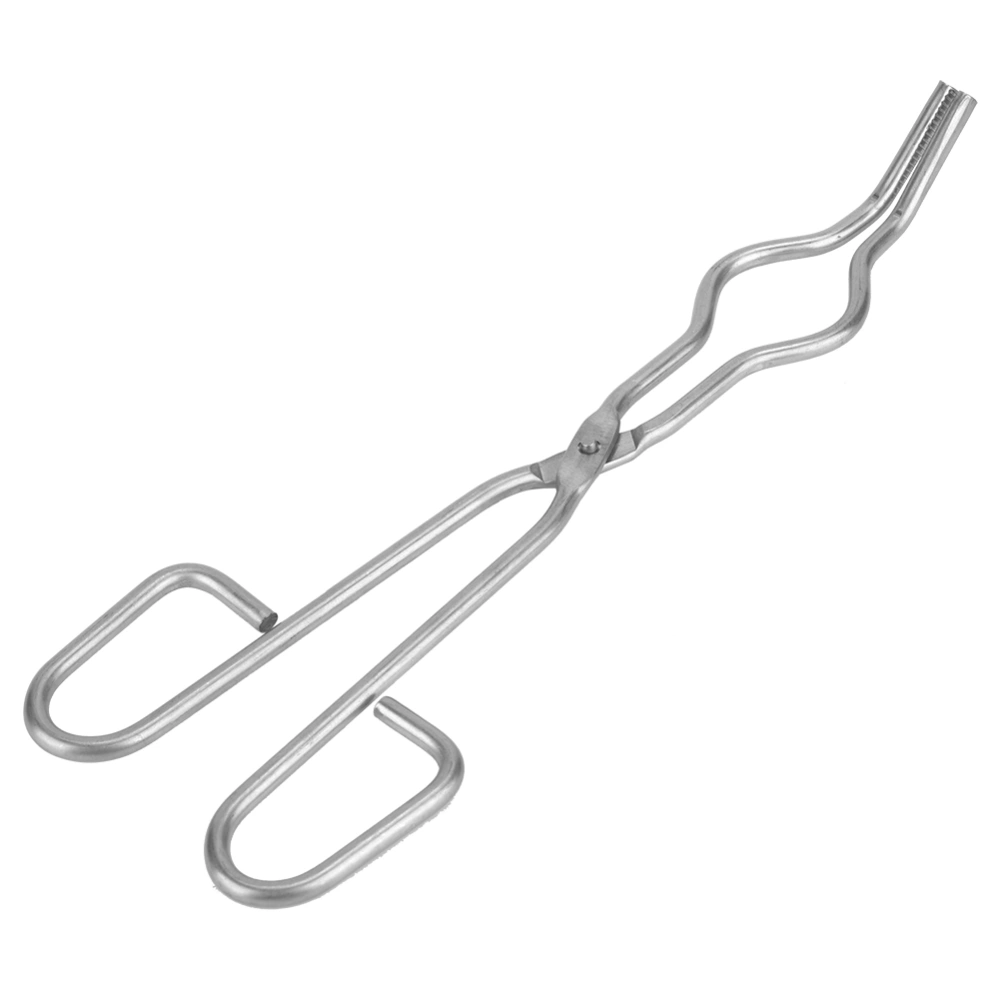 Stainless Steel Crucible Forceps Clamp Beaker Holder with Aircraft Class Rivet(250mm/9.84in)