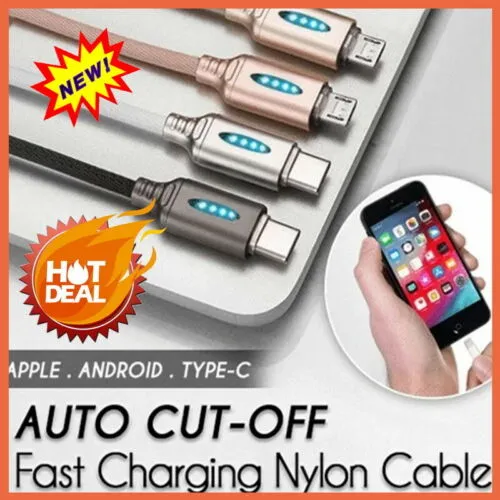 USB Charging Cable, Saving Time Auto-Off Fast Charging Cable