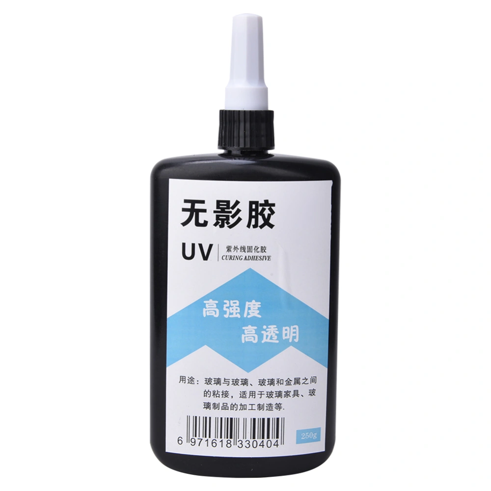 Clear UV Glue Ultraviolet Cure High Strength Adhesive for Glass Coffee Table Crystal Acrylic250g