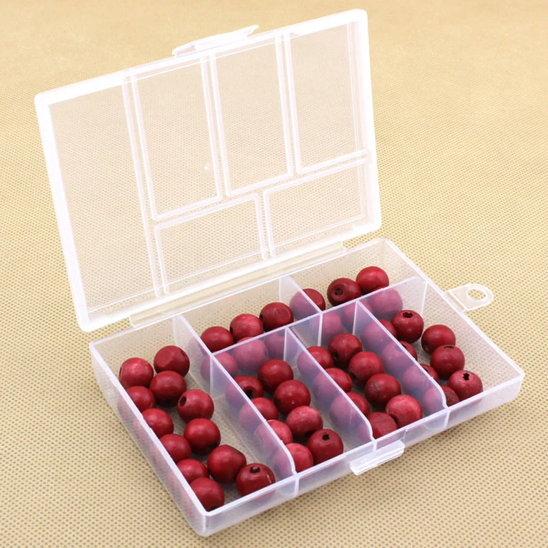 6 Compartment Storage Container Transparent Plastic Sundries Storage Box