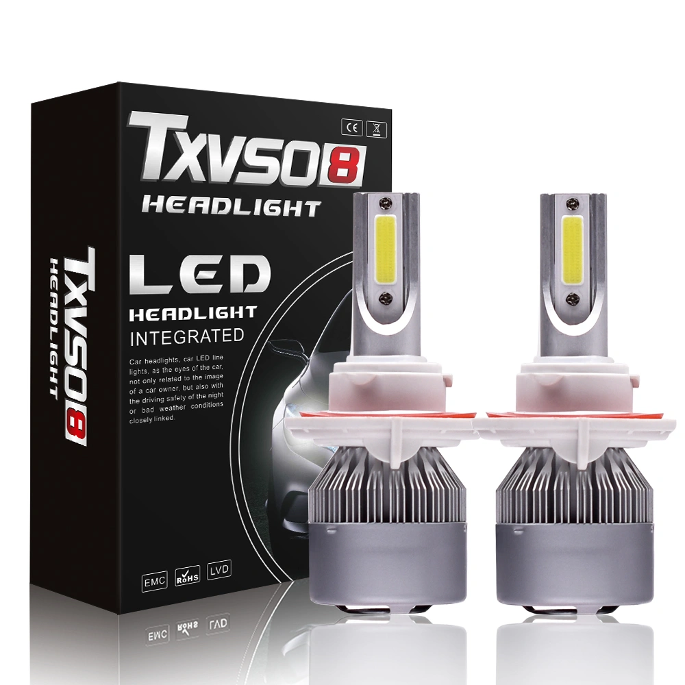 80W Super Bright LED Headlights, IP68 Waterproof Universal Car Light