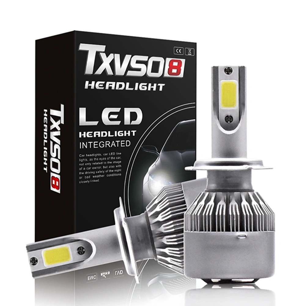 80W Super Bright LED Headlights, IP68 Waterproof Universal Car Light