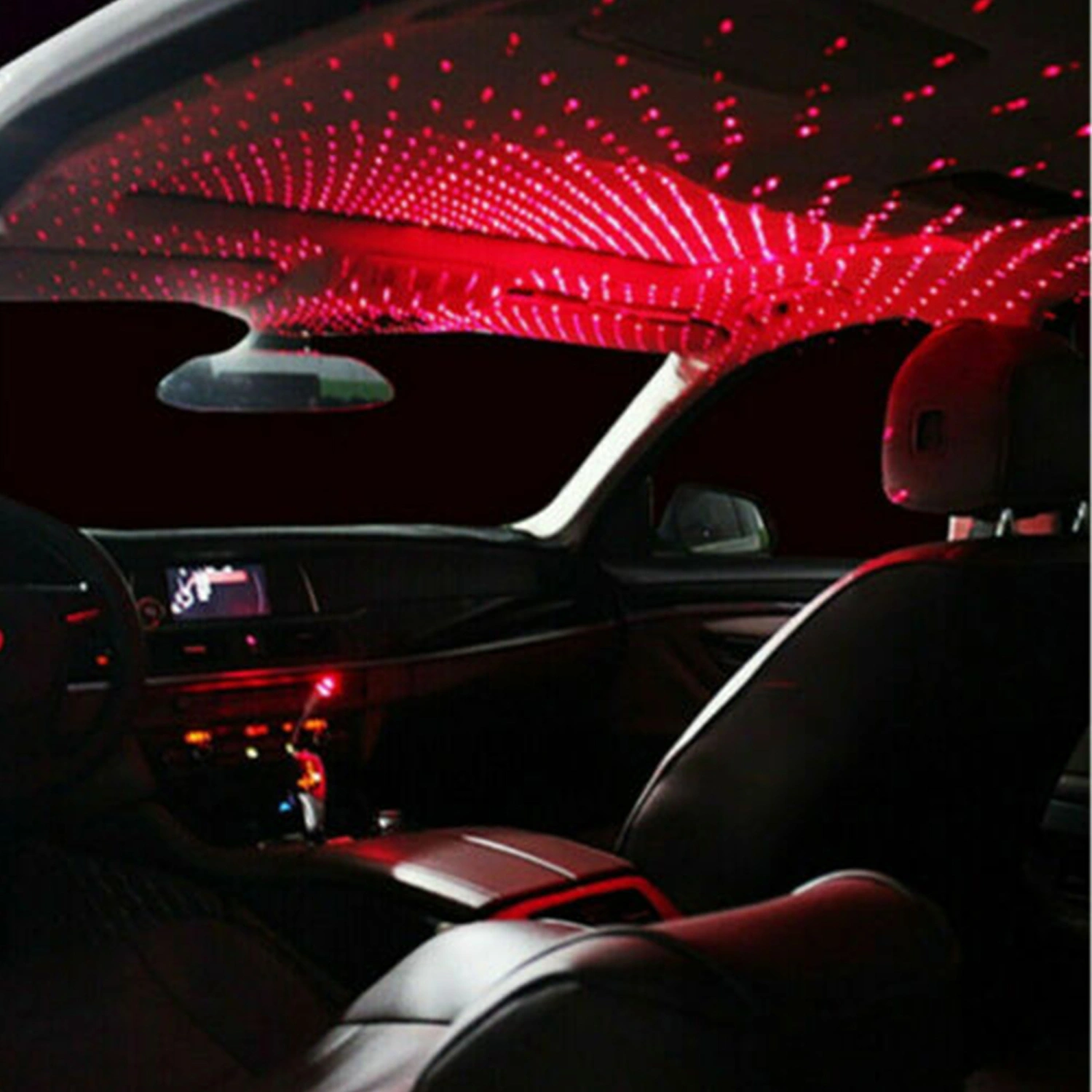 Car Interior Lighting Romantic Star Atmosphere USB Night Light