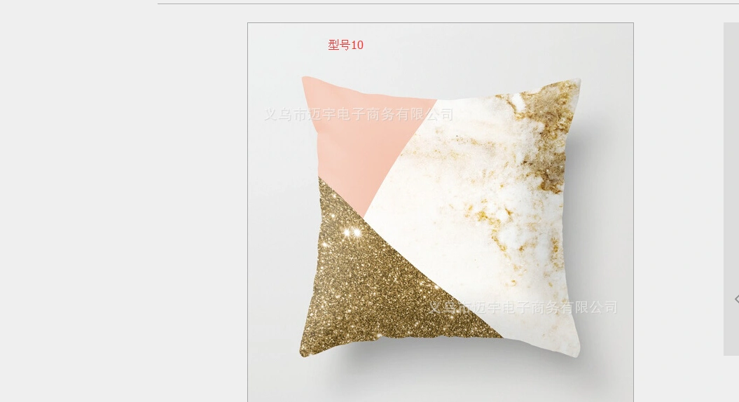 Colorful Printed Throw Cushion Cover, Shining Sofa Seat Bed Cushion Cover