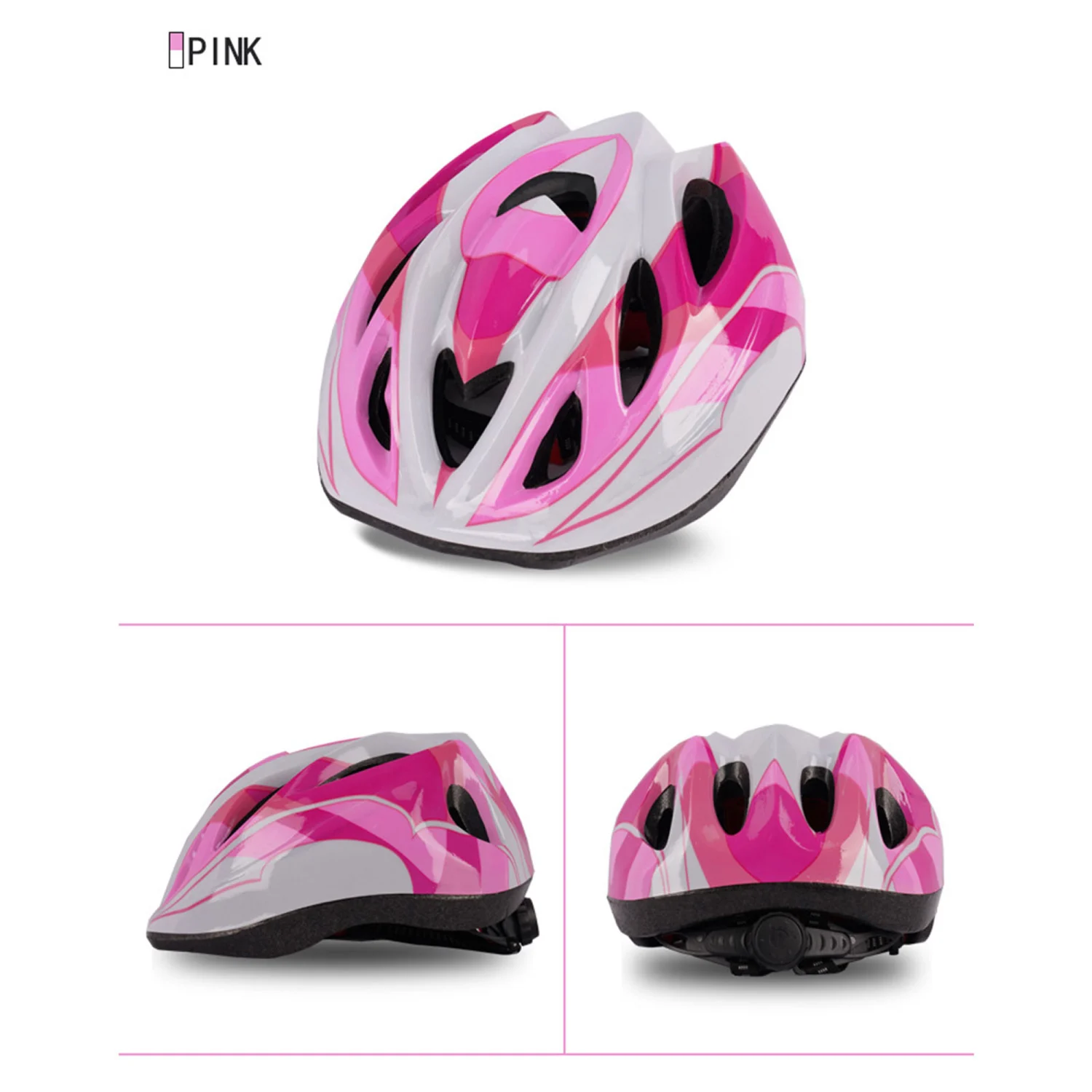 Kids Bike Helmet, Adjustable Scooter Helmet with Ventilation Design