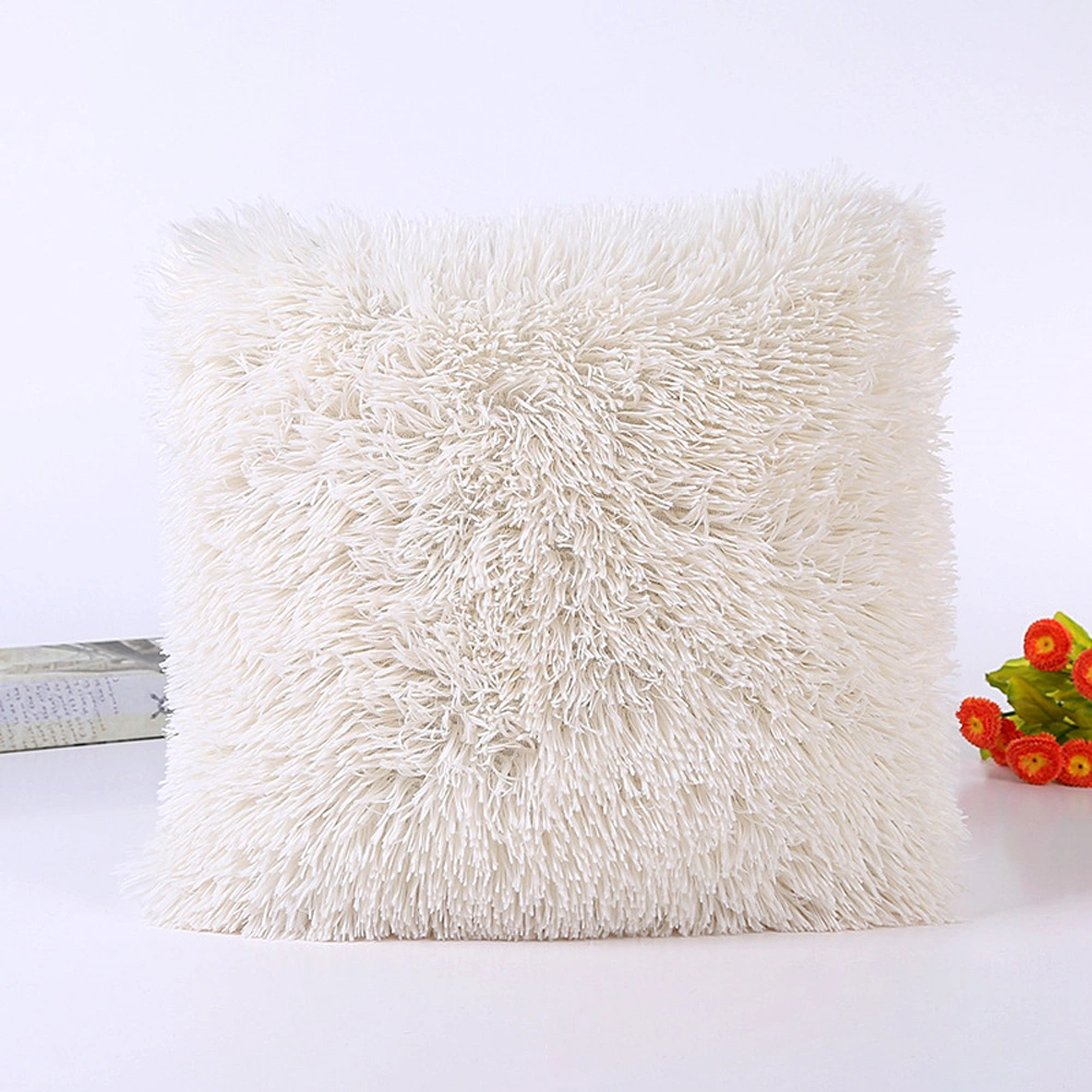 Fluffy Domestic Bedding Covers, Daily Square Thick Pure Color Cases