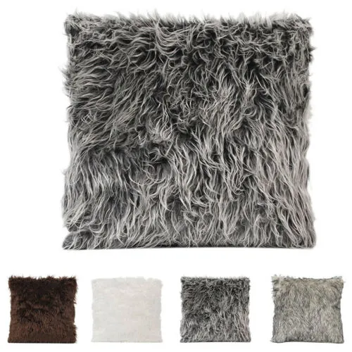 Fluffy Domestic Bedding Covers, Daily Square Thick Pure Color Cases