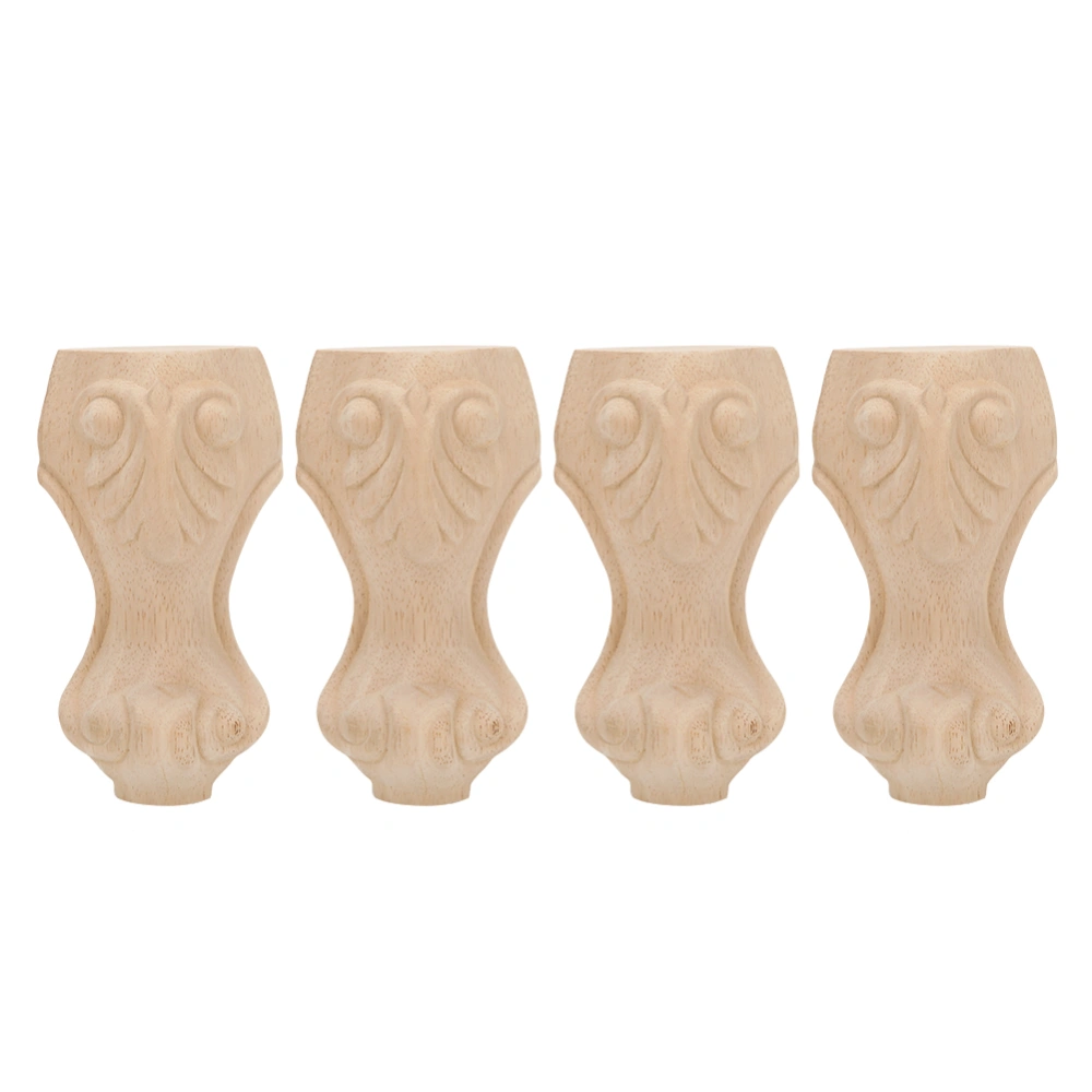 Wood Carving Solid Table Feet European Furniture Accessories Carved Sofa Cabinet Legs