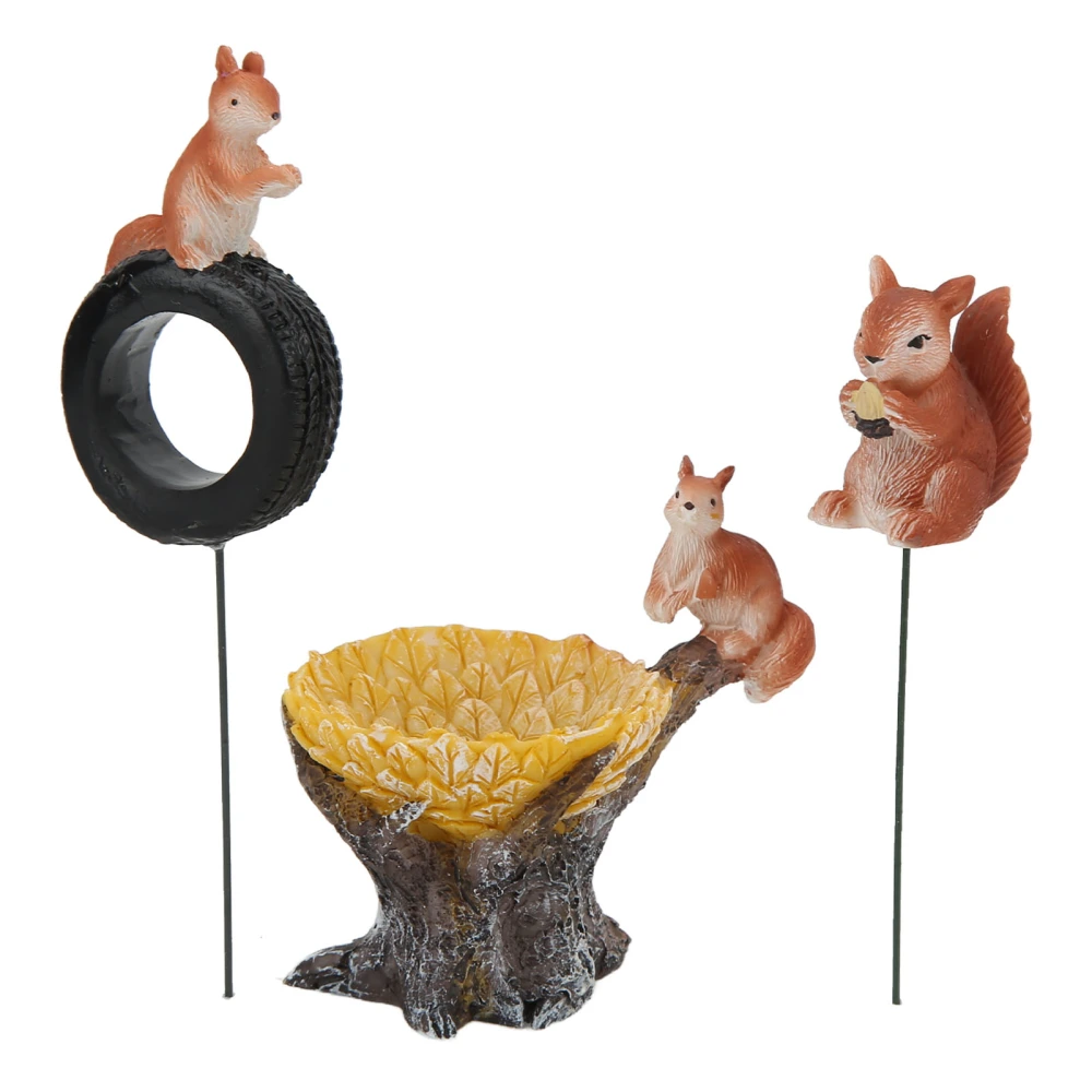 Animal Figurines Exquisite Painting Fine Workmanship Synthetic Resin Animal Ornaments