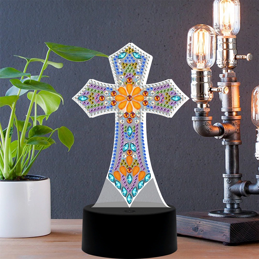 DIY Diamond Painting 7 Colors Night Light LED Diamond Painting Embroidery Home DecorDP03
