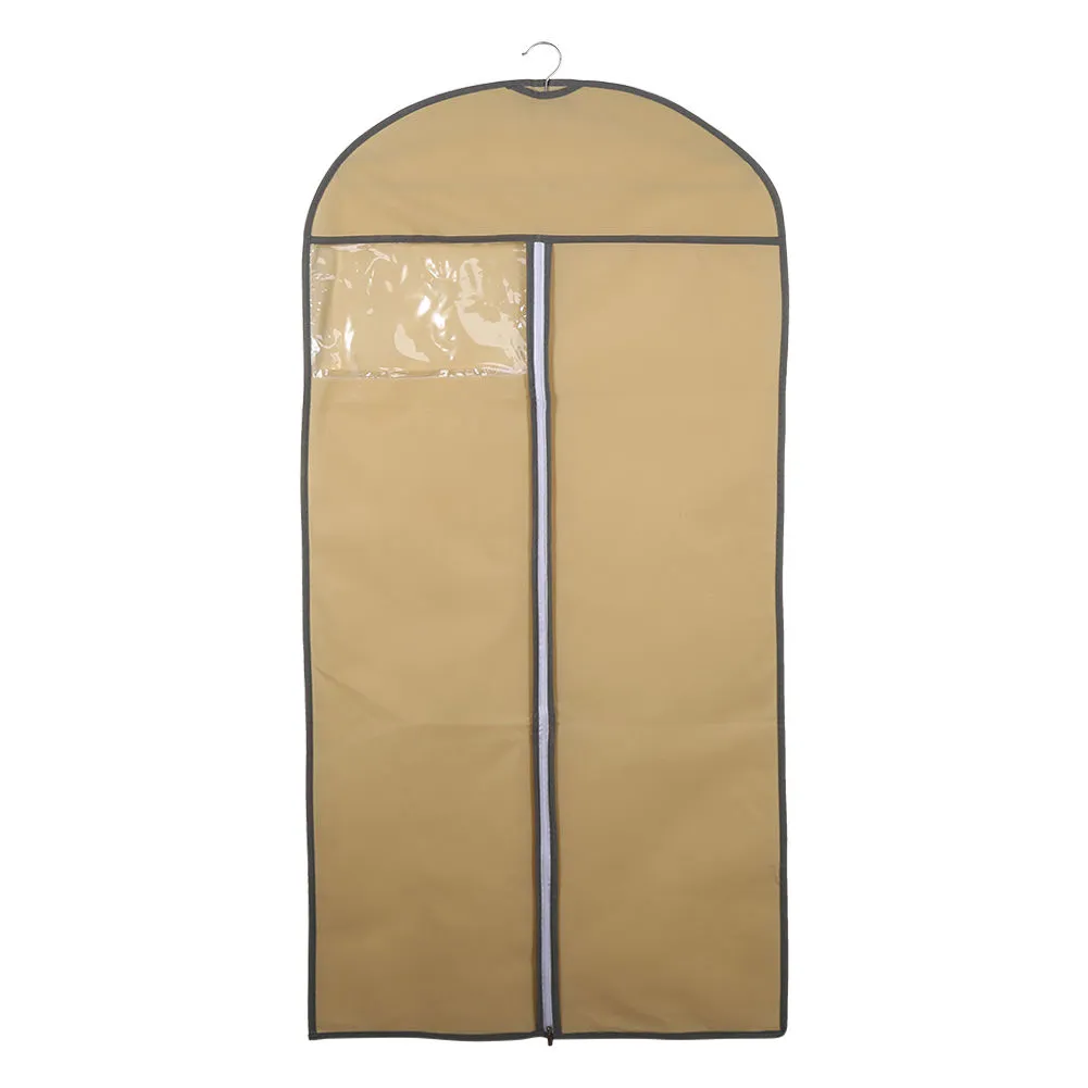 Clothes Dustproof Cover Non-Woven Fabric Zipper Closure Coat Protector