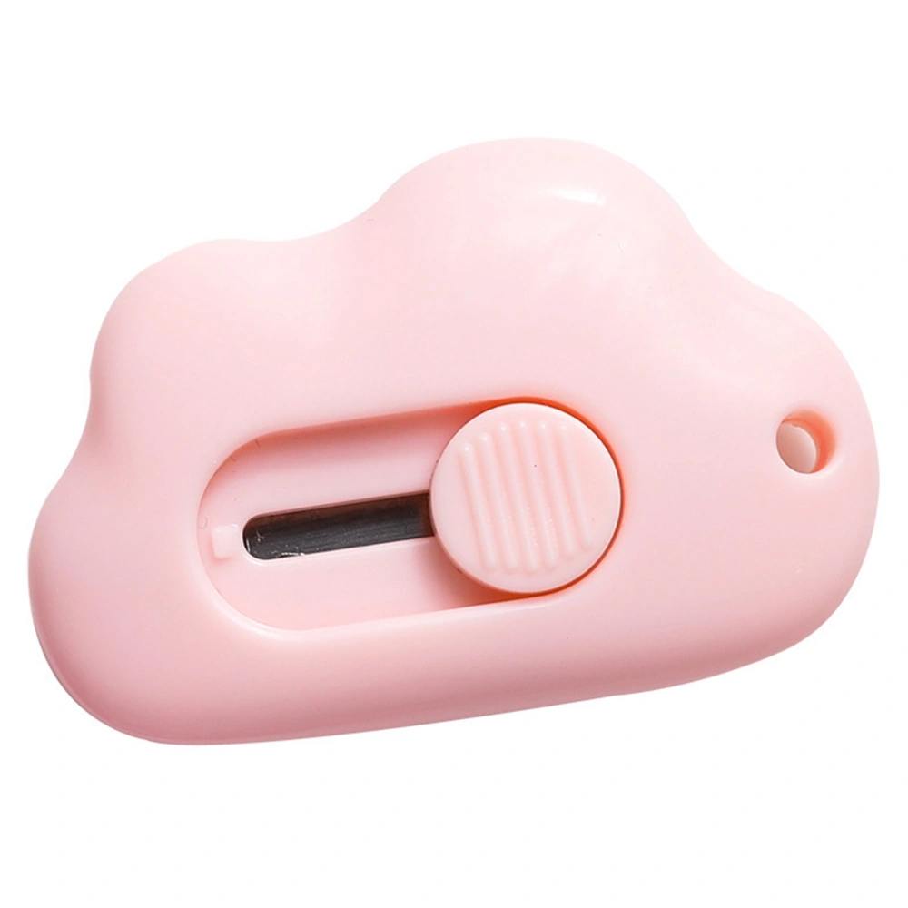 Cloud Utility Knife Cat Paw Shape Retractable Portable Cutter Knife for Cutting Envelopes Express Bags Food BagsPink