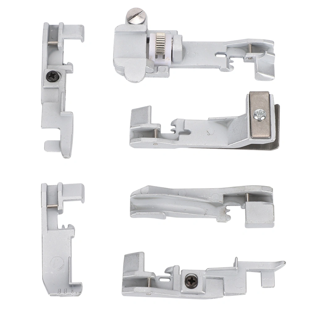 6Pcs Presser Foot Set for SINGER 14U 14CG754 14SH654 Household MultiFunction Overlock Machine