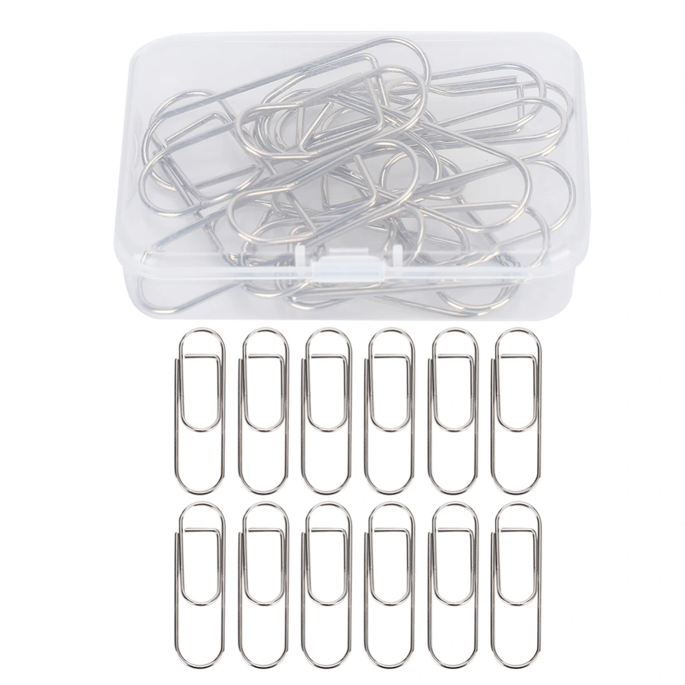 24Pcs Pencil Holder Clip Metal Paperclip Shape for Notebook Picture Stationery Supply