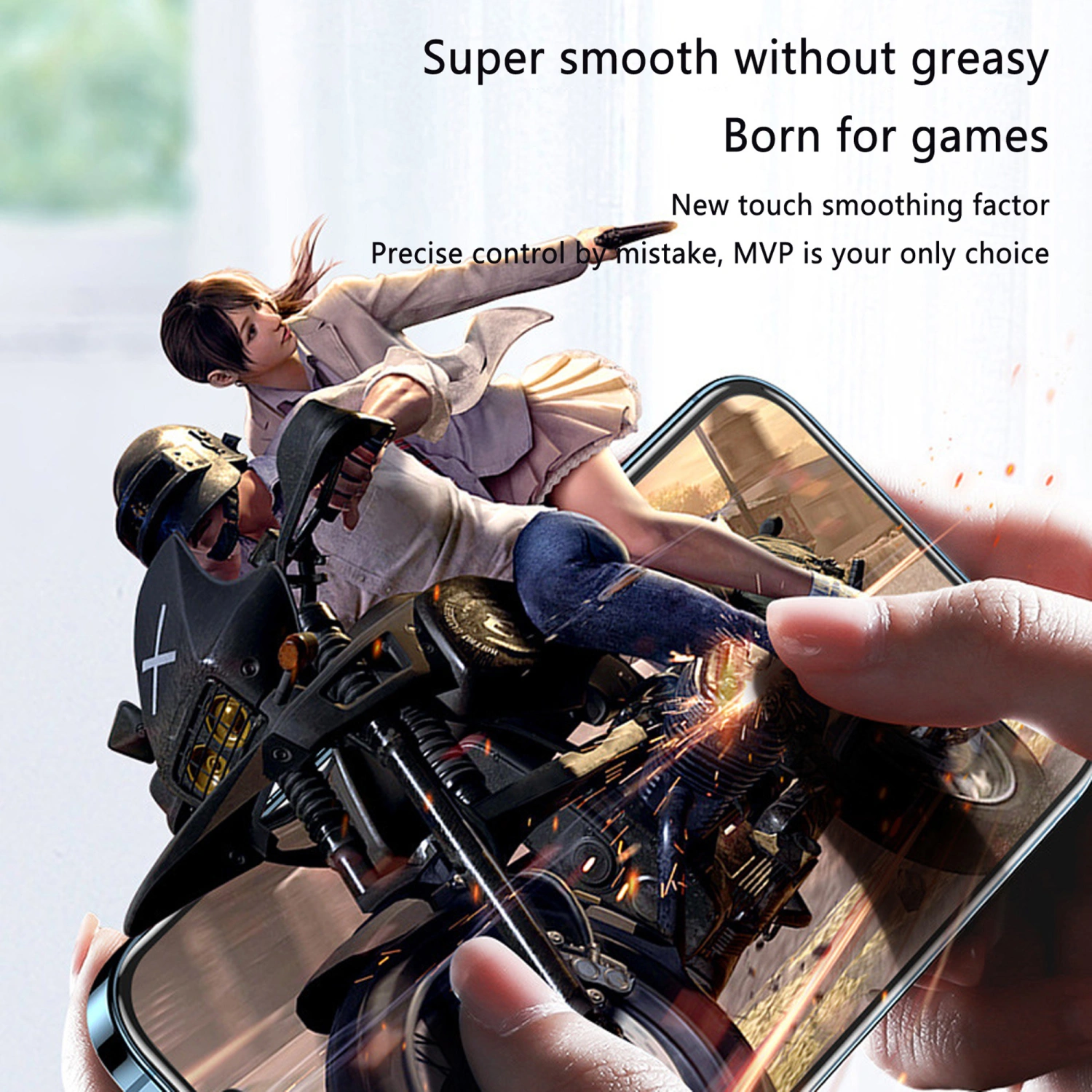 Screen Protector for iPhone 14 Pro, Full Coverage Tempered Glass