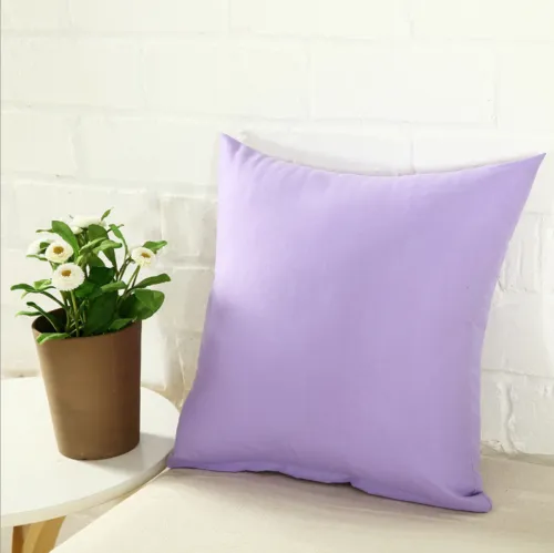 Square Monochrome Cushion Simple Leisure Sofa Decorative Throw Pillow