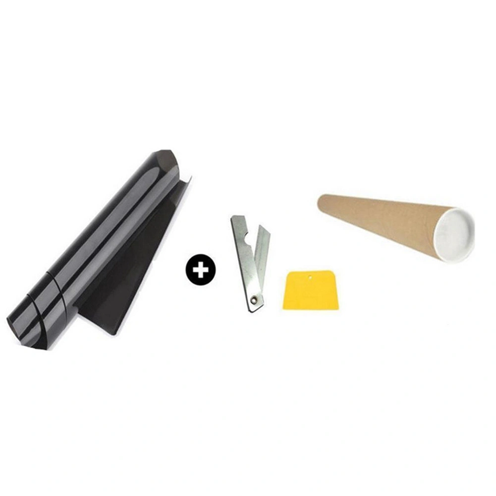 Black Window Tint Shade Film VLT 15%-50%, Roll Sun Shade Tint Cover Protection