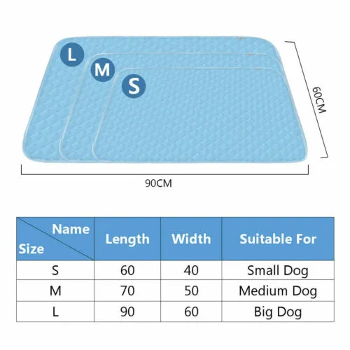 Pet Cool Gel Mat, Dog Cat Bed Non-Toxic Cooling Dog Pad Accessory