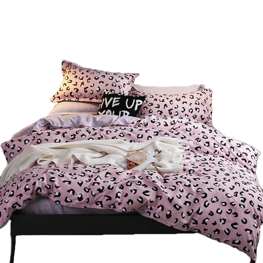 4 Pcs Patter Printed Bed Suits, Luxury Complete Bedding Set, Cute Cover