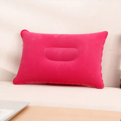 Portable Inflatable Air Pillow Compressible Lightweight Travel Plane Head Rest