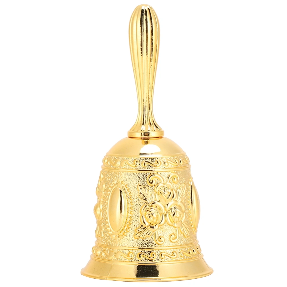 Hand Bell Metal Crafts Innovative Reminder Home Decoration Zinc Alloy Golden European-Style