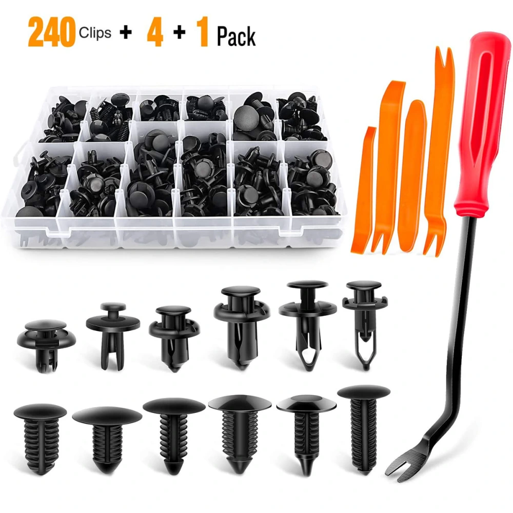 Car Rivet Fasteners Kits, Automotive Universal Bumper Fixing Clip Set