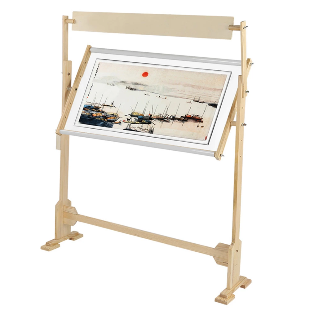 Large Size Embroidery Stand Adjustable Wood Frame For Cross Stitch Needlework