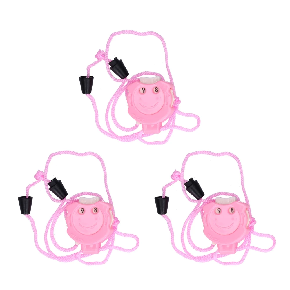 3Pcs Knitting Stitch Counter Small Portable Mini Improve Knitting Efficiency Cute Pink Stitch Counters for Household