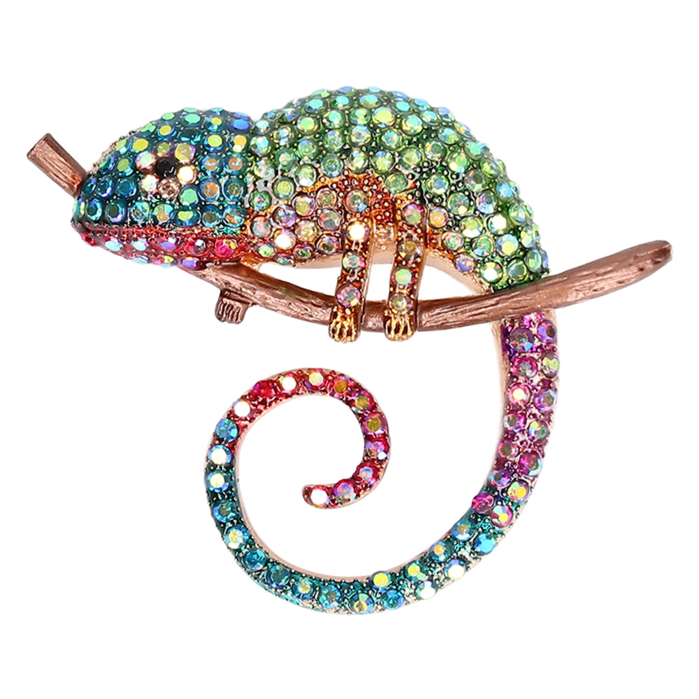 Brooch Fashion Design Anole Look Fine Workmanship Beautiful Appearance Light Weight Brooch PinGreen