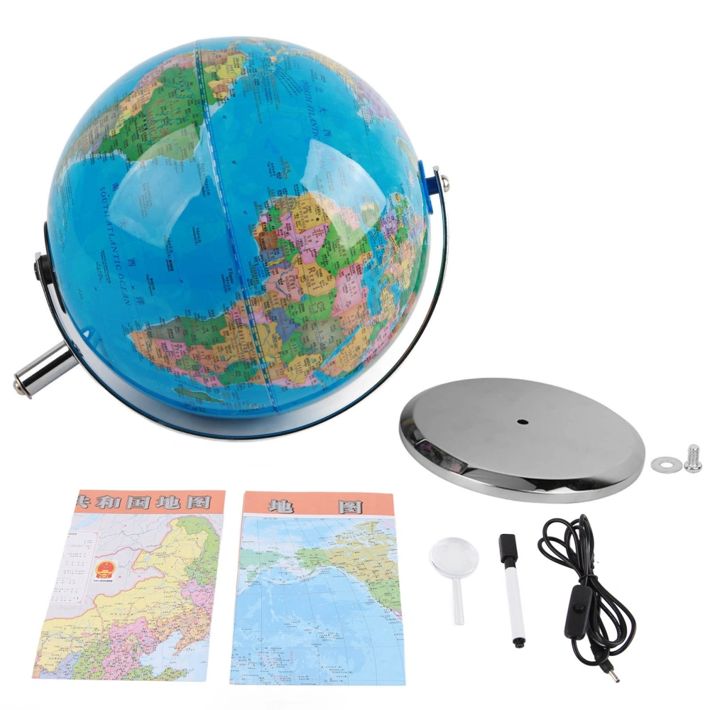 20CM Globe Teaching Supplies Desktop Decor Educational Toy with LED Light20 constellations with light and metal bottom