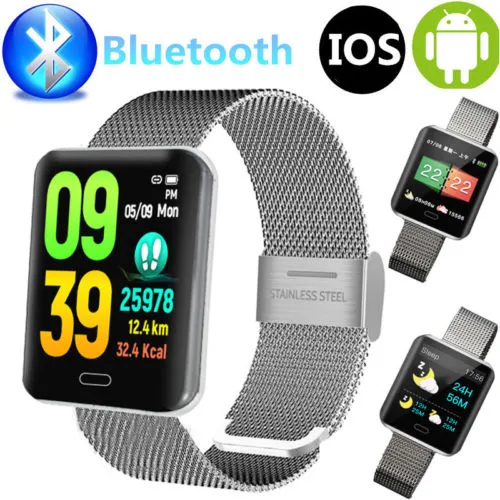 Waterproof Smart Sports Watch, Health Data Bluetooth Function Watch