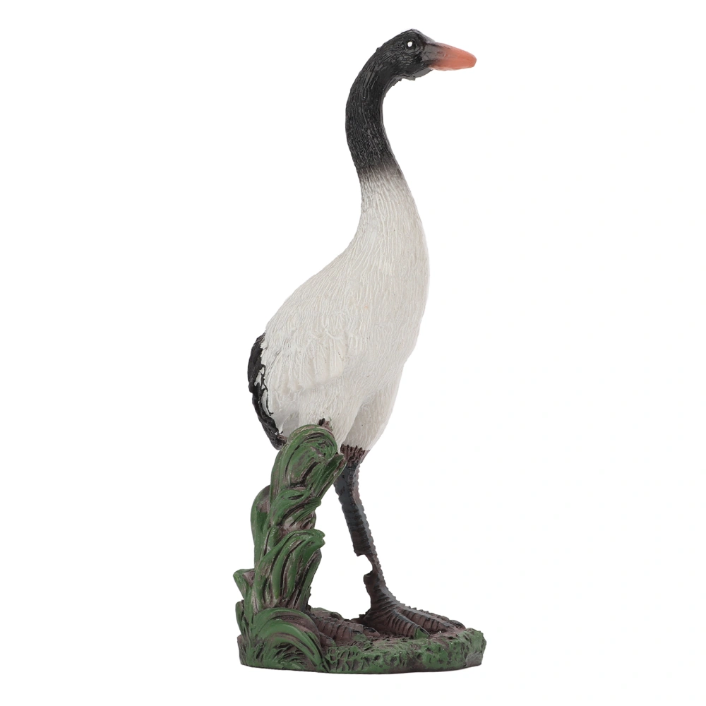 Crane Figurine Portable Durable Resin Material Lightweight Elegant Style Wide Applicability Garden Crane Statue