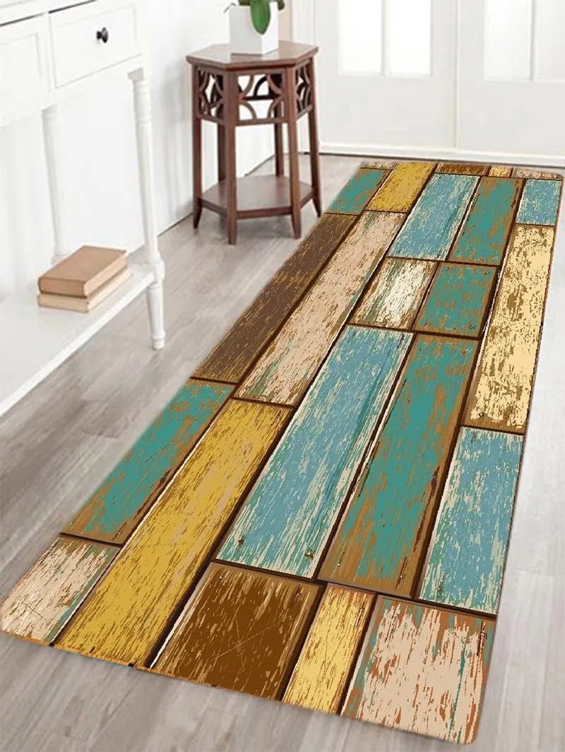 Carpet Shaggy Soft Area Rug Retro Rectangle Floor Mat Anti Slip Carpet