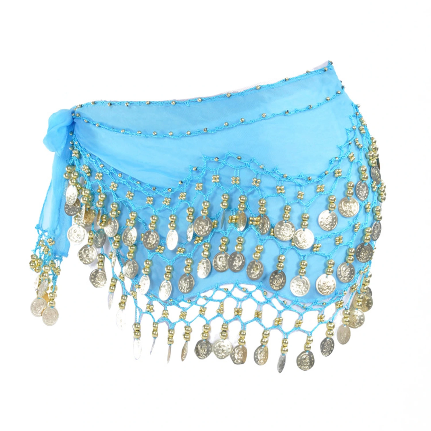 Women Dancing Half Dress Belly Dance Sequined Bandage Party Skirt 