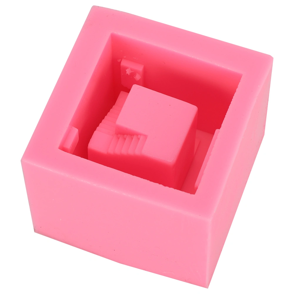 Unique House Shape Silicone Mold Cake Soap Flower Pot Concrete Molds Household DIY AccessoriesBK2082