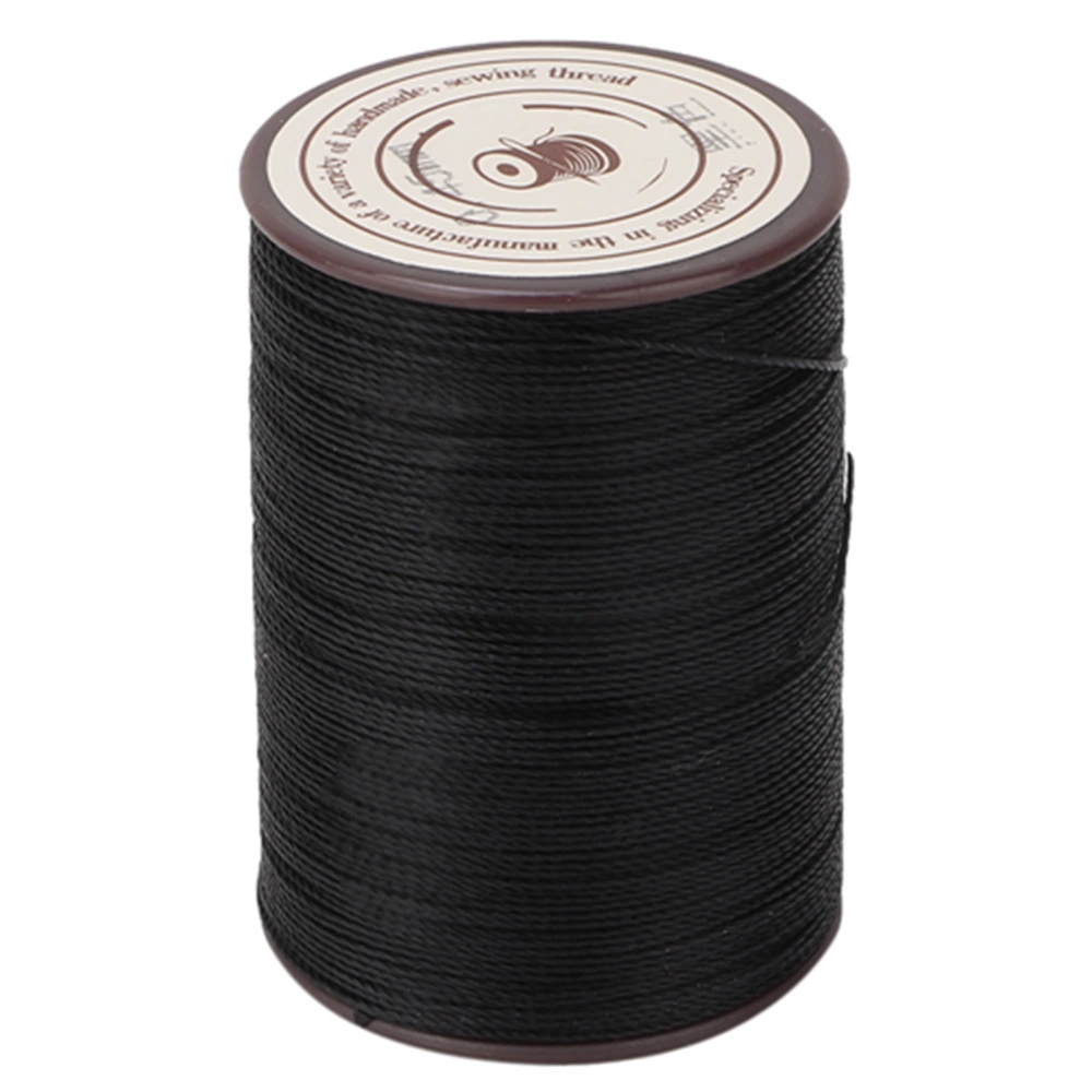 0.45mm Leather Sewing Wax Cord 160m/Roll Handwork Knitting Craft Wax Thread(Black)