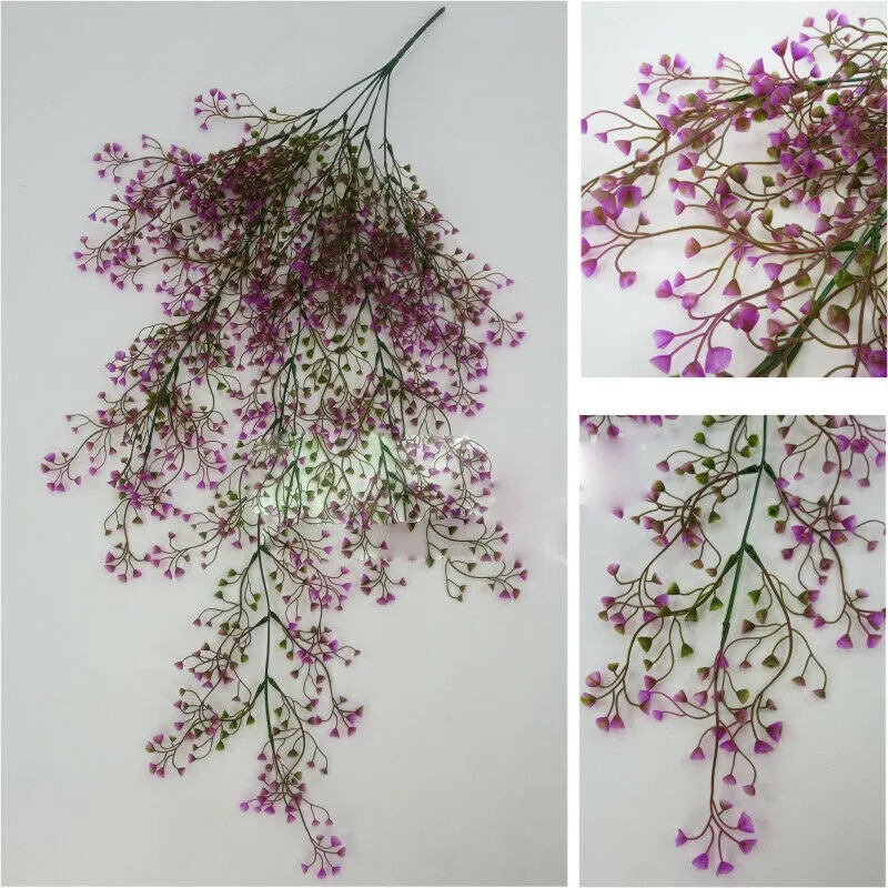 Festival Interspersed Fake Suspended Silk Flowers without Basket