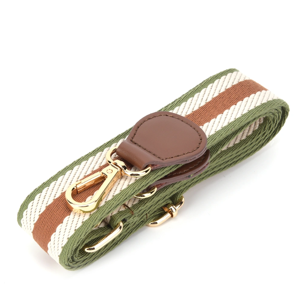 Bag Strap Leather Handbag Slanting Adjustable Bag Belt Replacement Part Manual Bag DIY Accessory 3.8cmGreen Brown