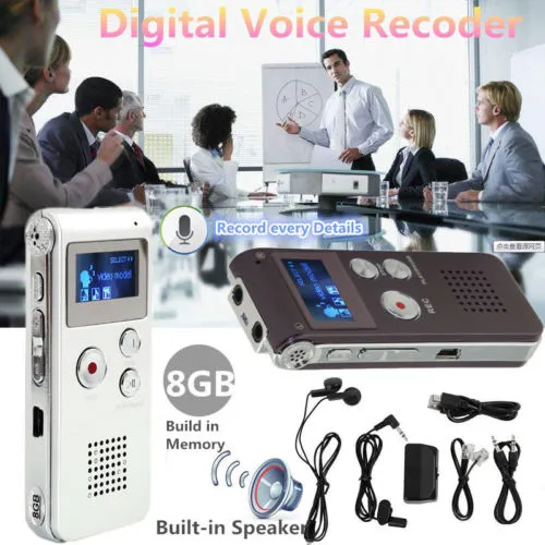 8GB Recording Payer Digital Audio/Sound/Voice Recorder Dictaphone